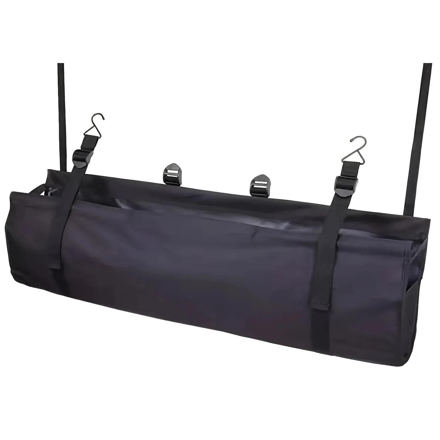 Organisateur de coffre de voiture haute capacité, sac de rangement pour siège arrière en tissu Oxford, filet de rangement multi-usage réglable pour dossier de siège, universel pour voitures 7
