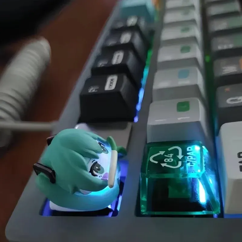Keycaps Hatsune Miku DIY tendance, personnalité Anime, pour clavier mécanique à axe croisé, en PBT et résine, thème dessin animé, cadeaux décoratifs

Wait, that's already in French. Here is a cleaner version without the keyword stuffing:

Keycaps Hatsune Miku DIY pour clavier mécanique, en PBT et résine, thème anime, cadeau décoratif 6