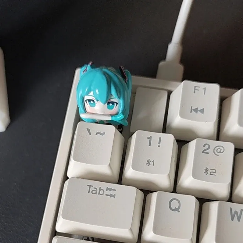 Keycaps Hatsune Miku en situation