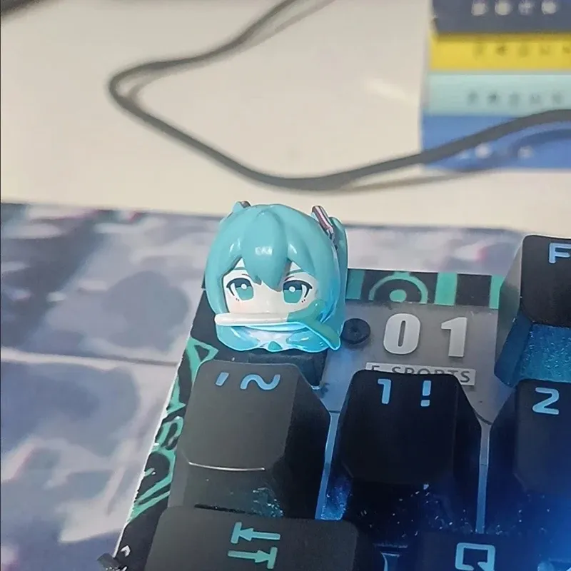 Keycaps Hatsune Miku finition détaillée
