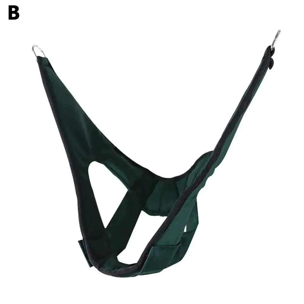 Kit de traction cervicale à suspendre à la porte avec ceinture rembourrée, support cervical réglable et masseur de tête arrière 7