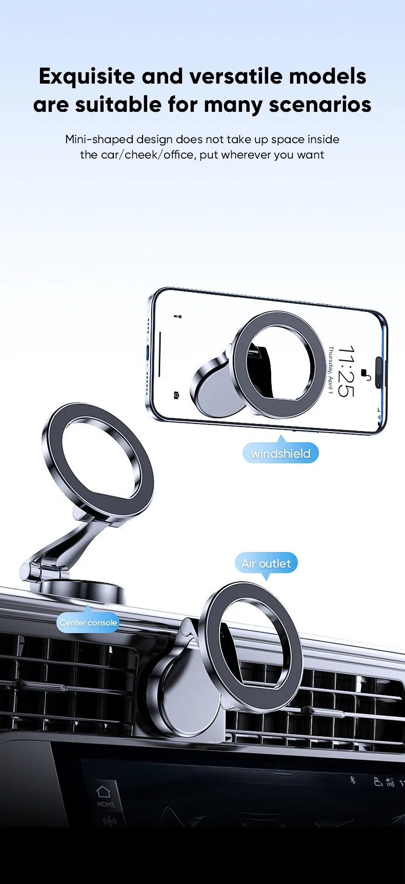 Support téléphone auto dans un véhicule