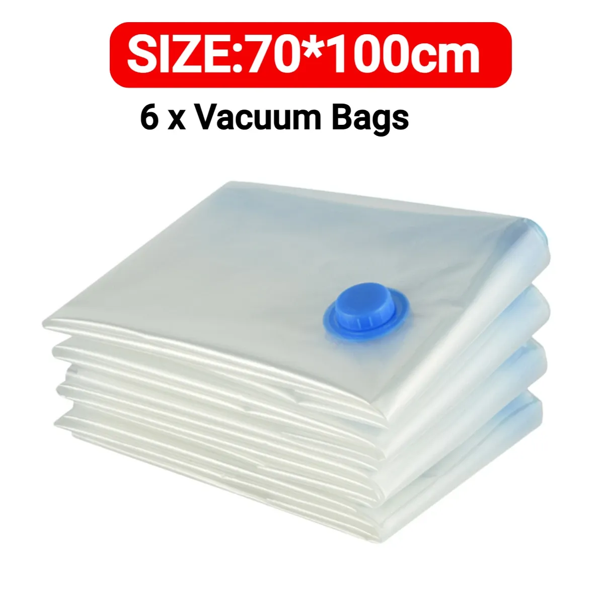 Sacs sous vide réutilisables et pliables pour vêtements, transparents et compressibles, grand format de voyage 7