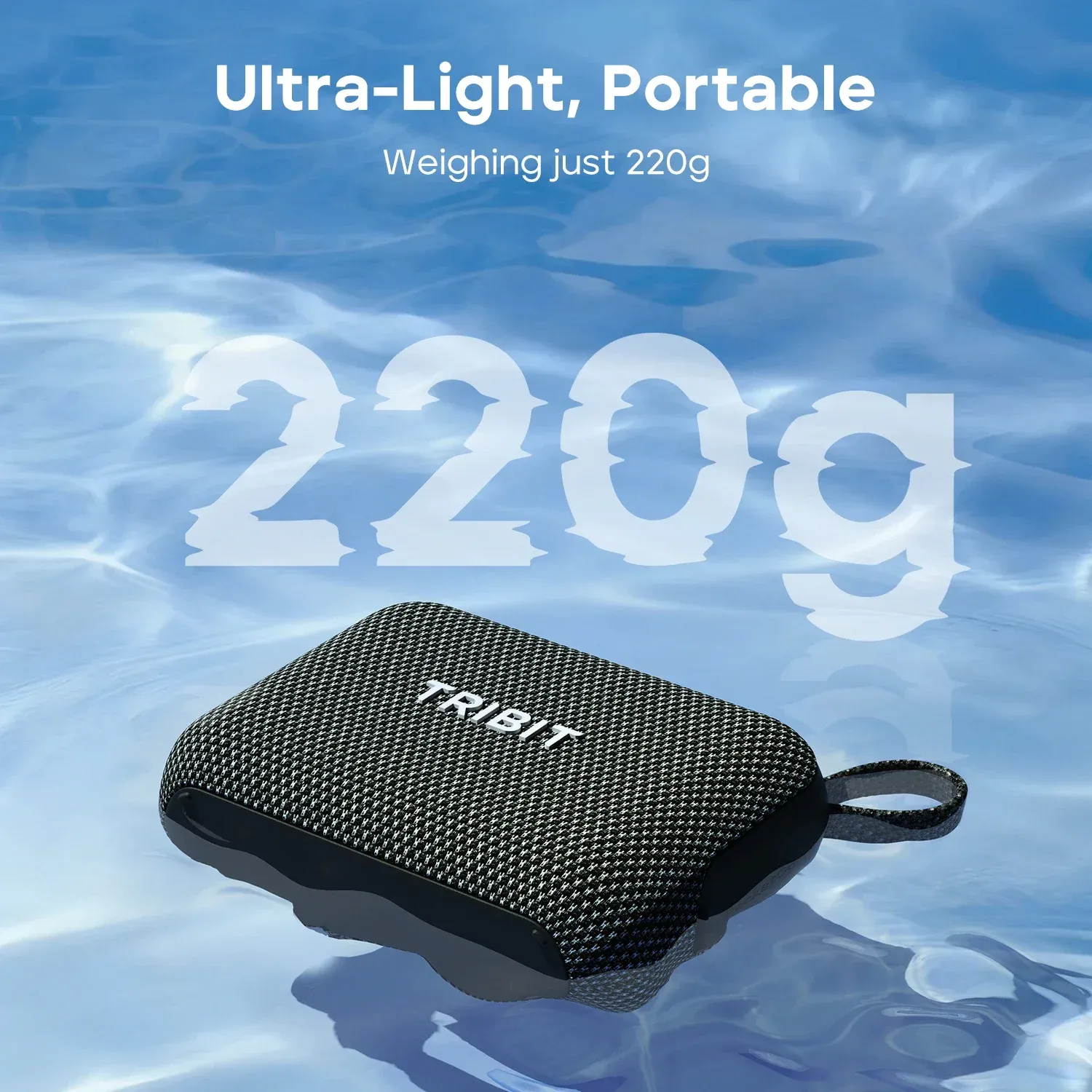 Enceinte Bluetooth portable Tribit PocketGo, étanche IP68, Bluetooth 6.0, micro intégré, TWS, égaliseur via application 5