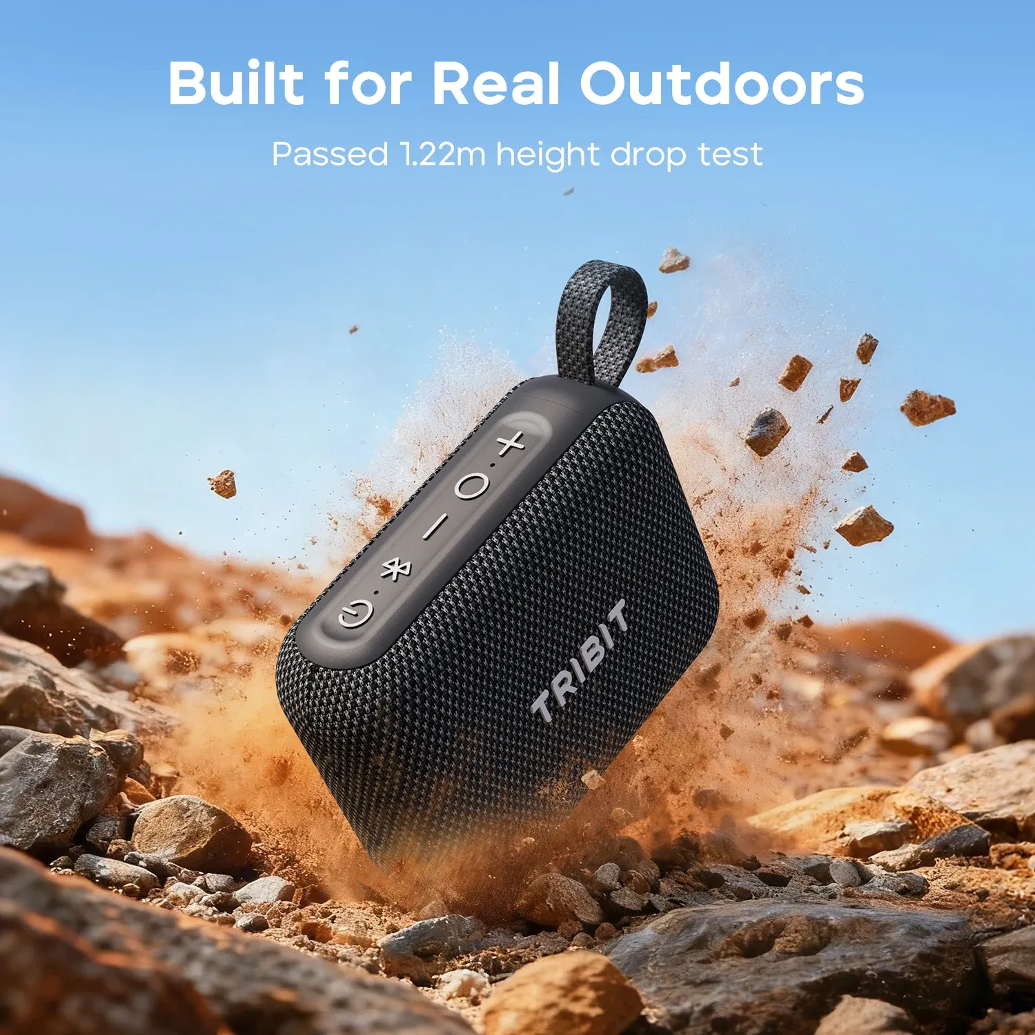 Enceinte Tribit PocketGo - design robuste