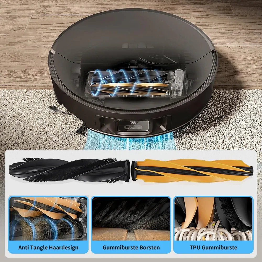 Chiffons de nettoyage, sacs à poussière, brosses principales et latérales et filtres pour Dreame X50 Pro / X50 Ultra / X50 Master / L40S Pro Ultra / L50 Pro Ultra / MOVA V50 Ultra 3