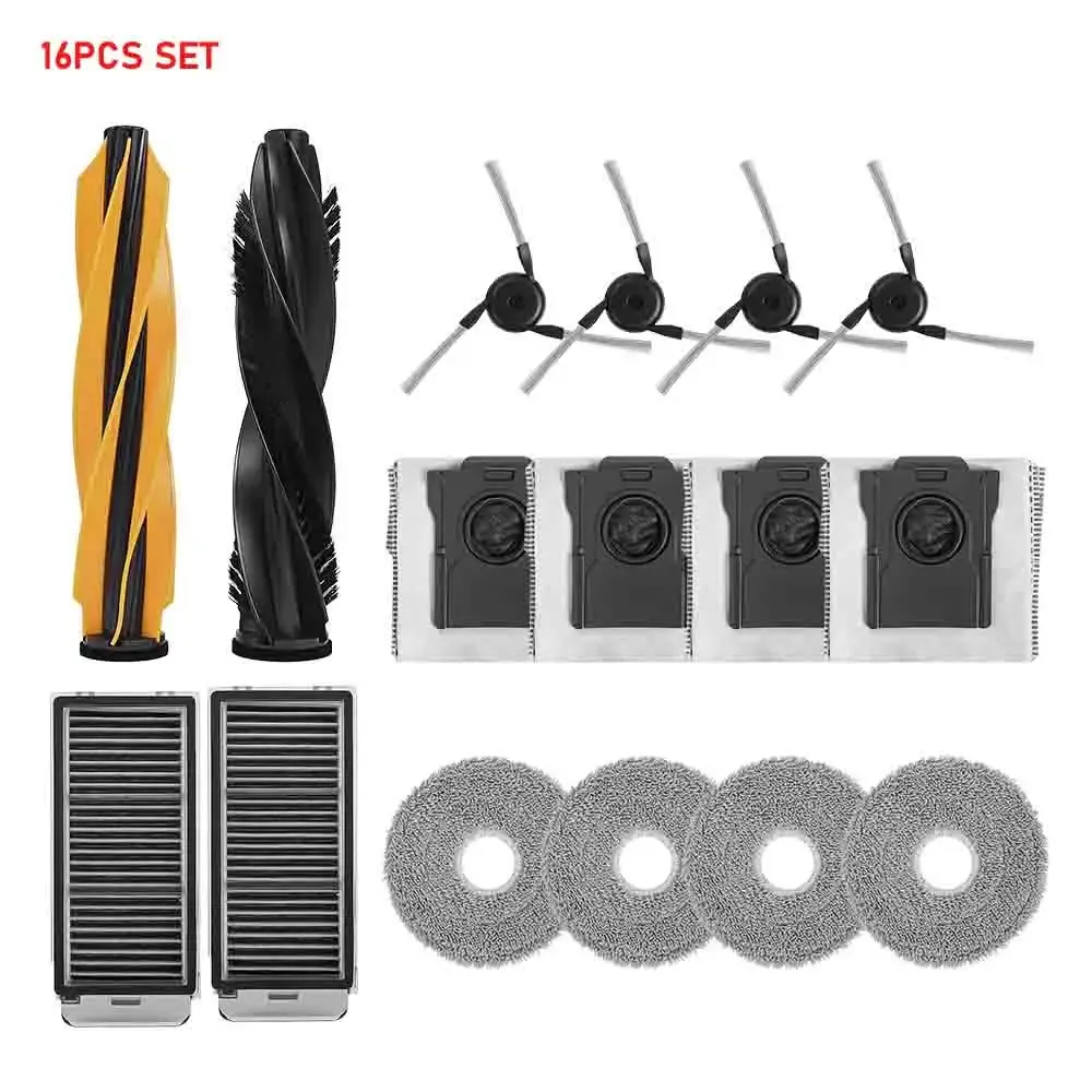 Chiffons de nettoyage, sacs à poussière, brosses principales et latérales et filtres pour Dreame X50 Pro / X50 Ultra / X50 Master / L40S Pro Ultra / L50 Pro Ultra / MOVA V50 Ultra 8