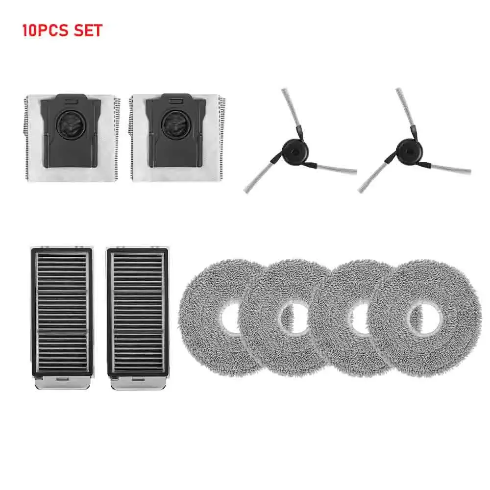 Chiffons de nettoyage, sacs à poussière, brosses principales et latérales et filtres pour Dreame X50 Pro / X50 Ultra / X50 Master / L40S Pro Ultra / L50 Pro Ultra / MOVA V50 Ultra 14