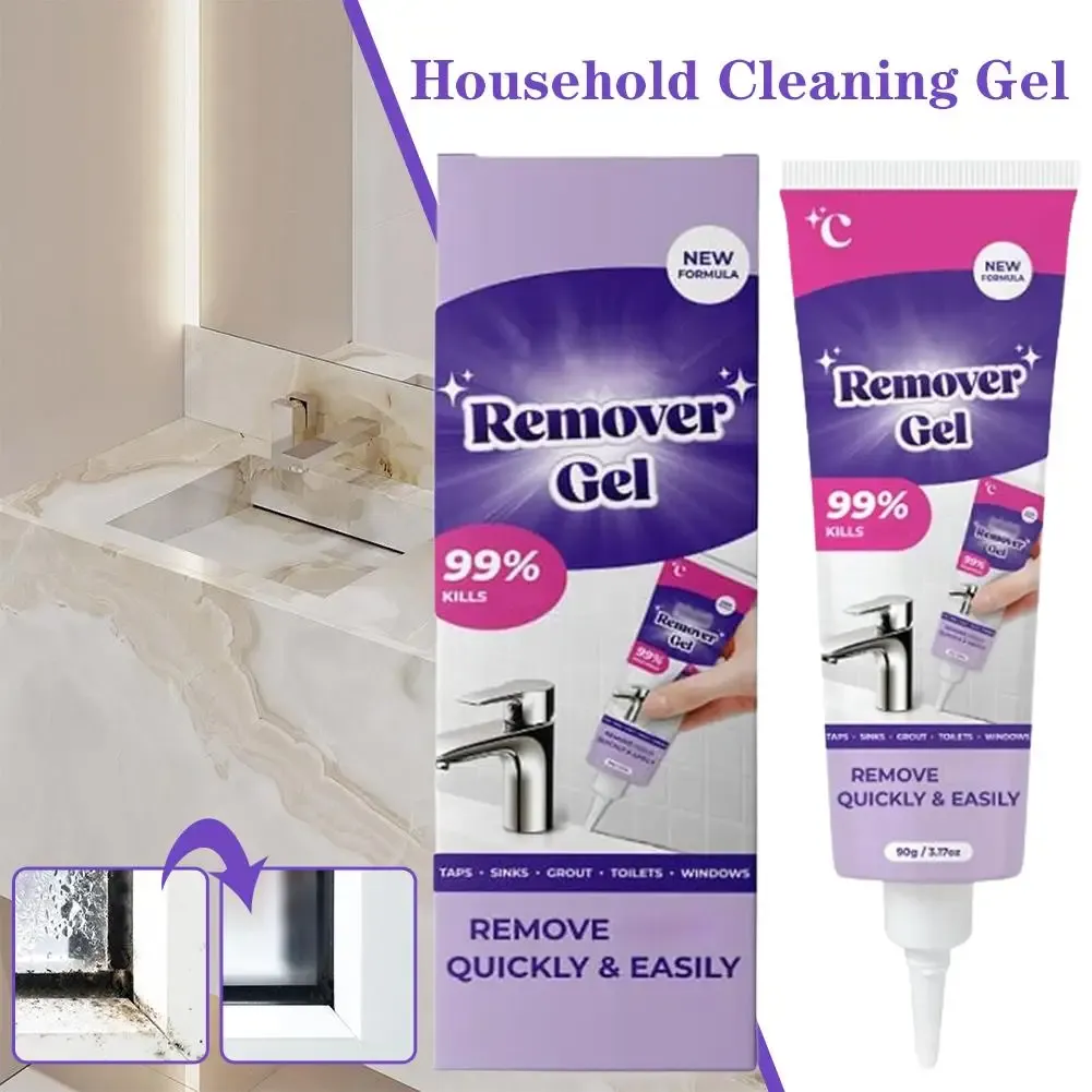 Gel nettoyant puissant pour carrelage, résultat sur mur
