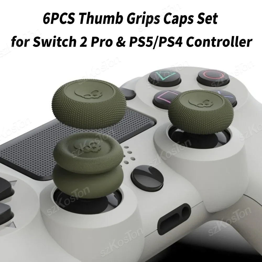 Capuchons de joystick pour manette de jeu, lot de 6, compatibles Switch 2 Pro, PS5 et PS4 1