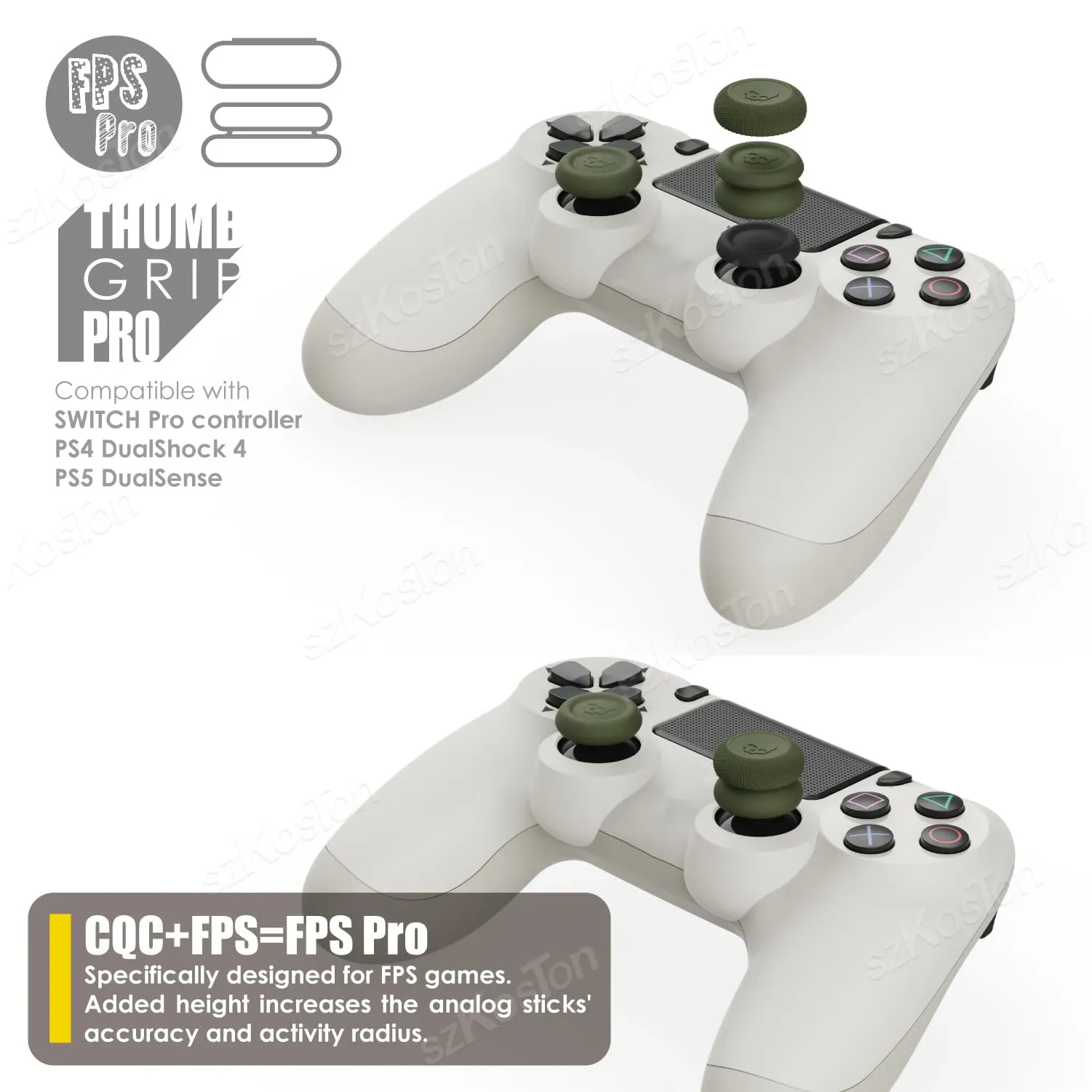 Capuchons de joystick pour manette de jeu, lot de 6, compatibles Switch 2 Pro, PS5 et PS4 2