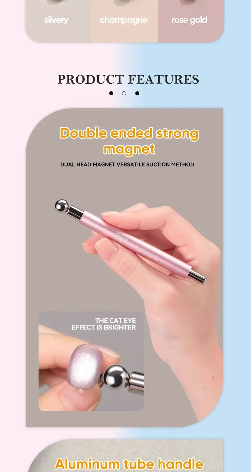 Effet œil de chat sur vernis gel