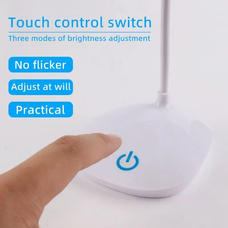 Lampe de bureau LED à intensité réglable, alimentation USB, protection des yeux 3