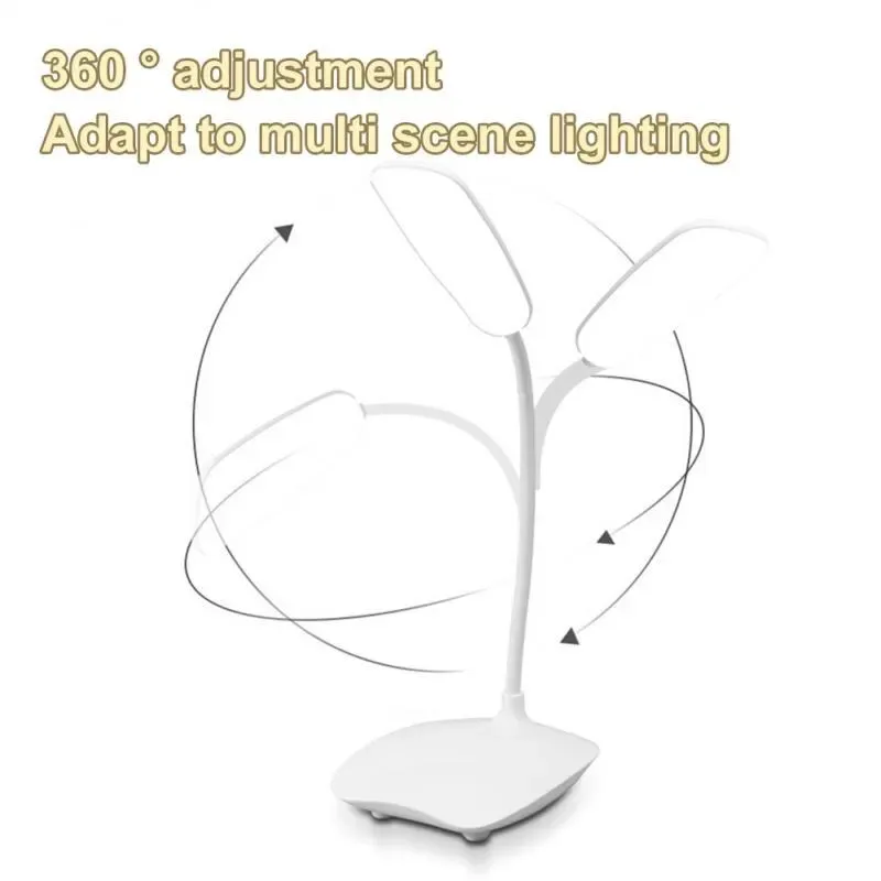 Lampe de bureau LED à intensité réglable, alimentation USB, protection des yeux 4