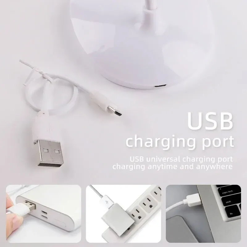 Lampe de bureau LED à intensité réglable, alimentation USB, protection des yeux 6