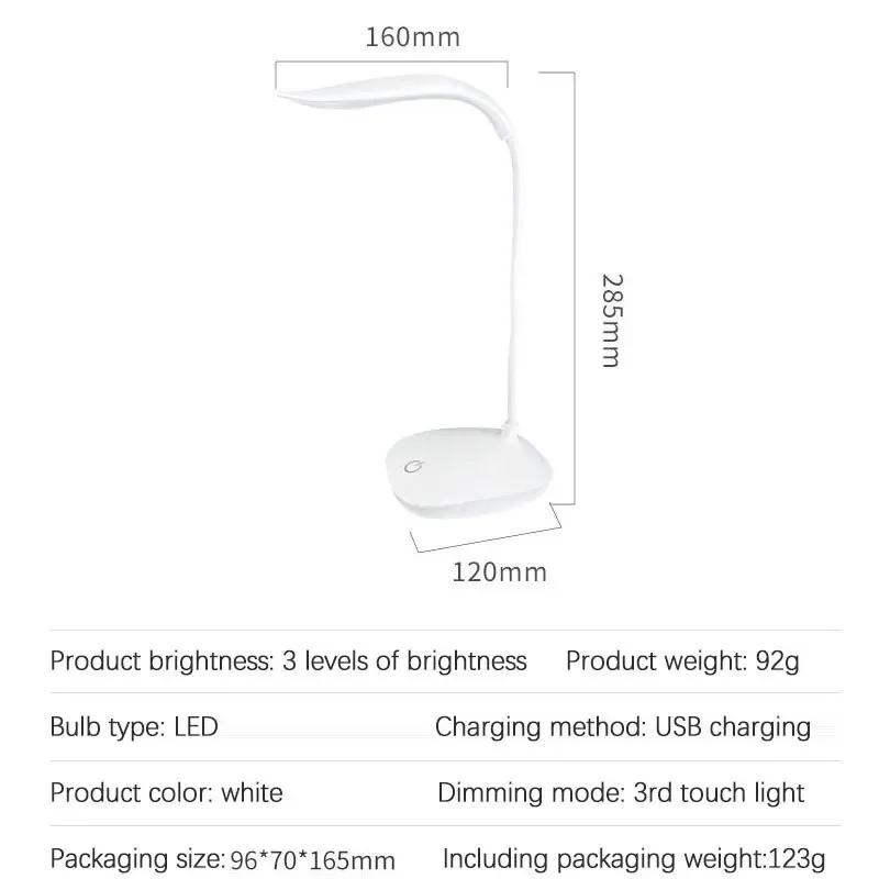 Lampe de bureau LED finition soignée