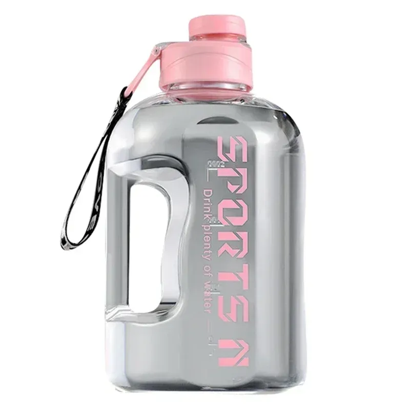 Gourde de sport portable grande capacité 1,7 L / 2,7 L pour fitness, cyclisme et camping 8