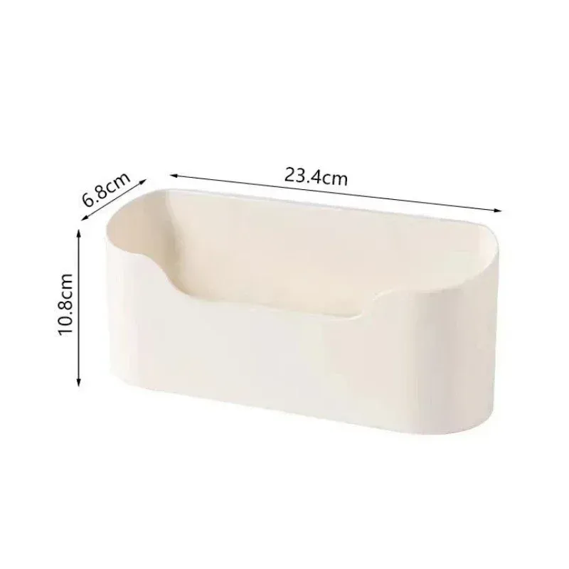 Support de rangement adhésif mural pour cuisine, boîte de rangement multifonctionnelle pour porte d'armoire sous évier, étagère à tiroir, organisateur de salle de bains 6
