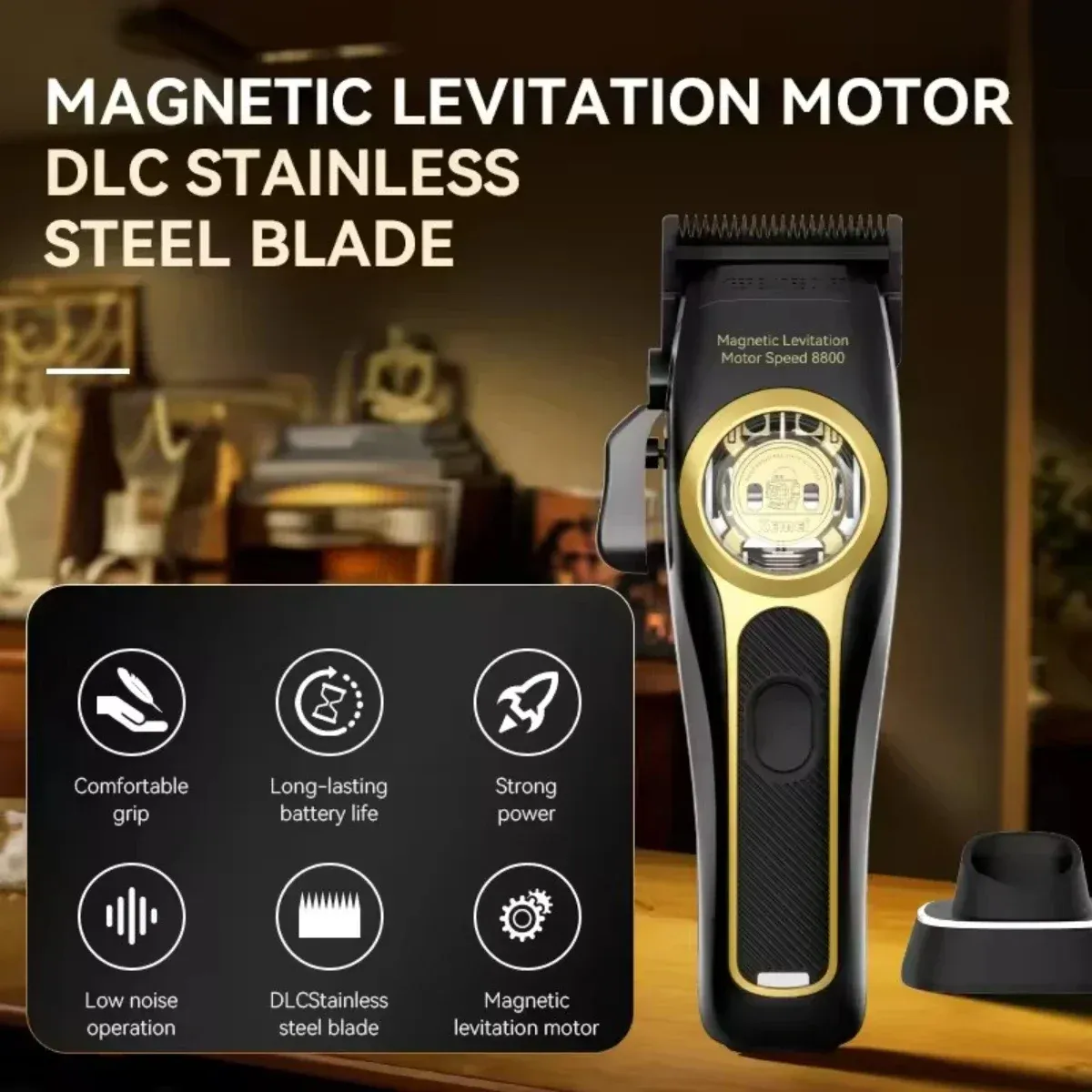 Tondeuse Kemei KM-2373 vue d'ensemble