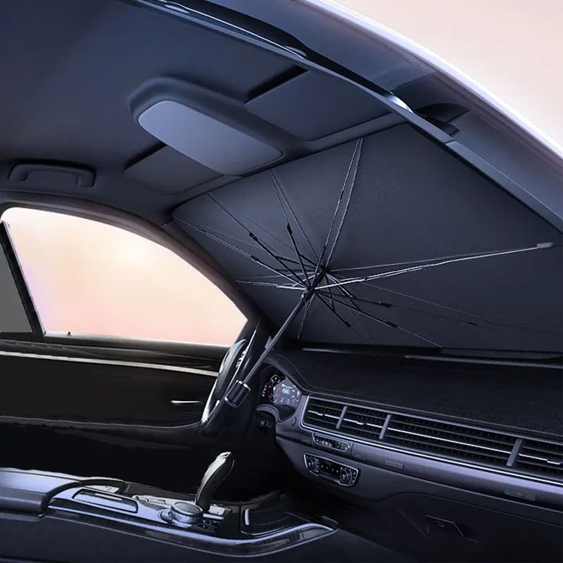 Pare-soleil de voiture pour pare-brise intérieur, protection contre la chaleur estivale 6