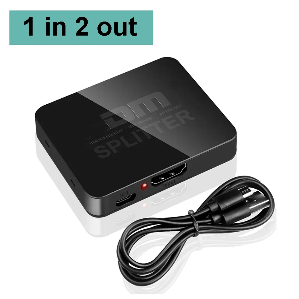 Répartiteur HDMI 4K, 1 entrée 4 sorties, compatible Xbox, PS4, lecteur DVD, PC et ordinateur portable 7