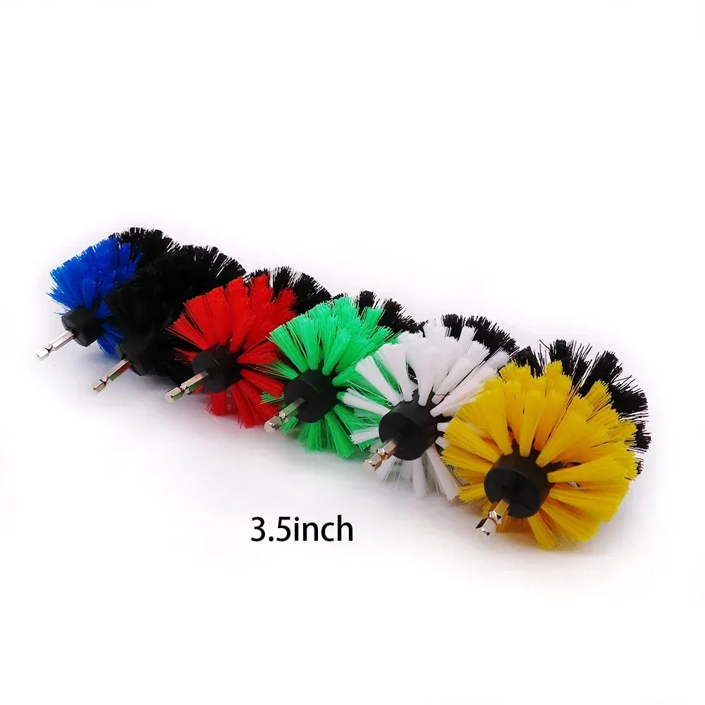 Ensemble de brosses électriques 3,5/4/5 pouces, 1 pièce, brosse de nettoyage pour tapis, cuisines et salles de bains, compatible perceuse 2