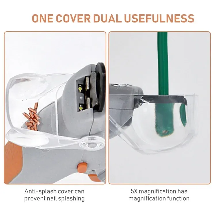Coupe-ongles LED, design ergonomique