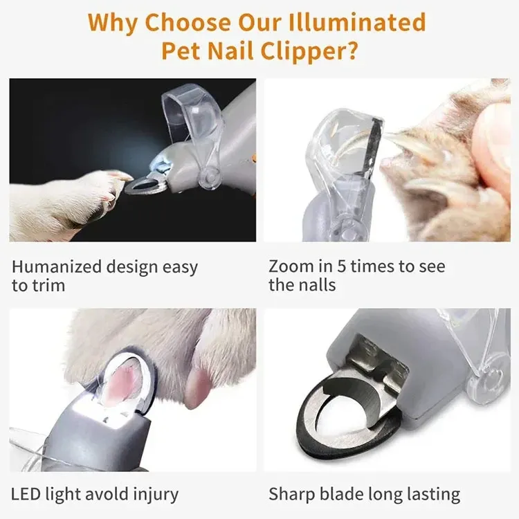 Coupe-ongles LED, finition soignée