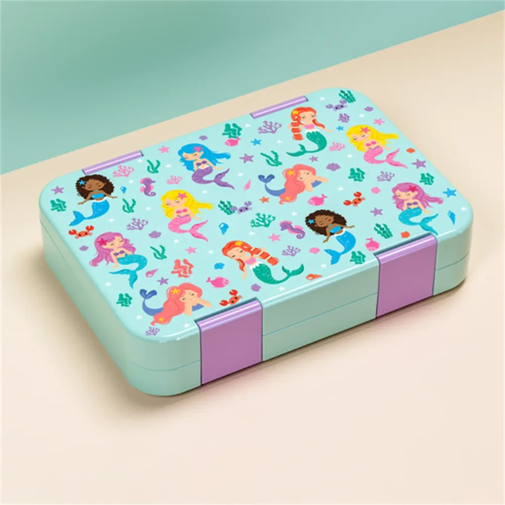 Boîte à repas pour enfants à motifs mignons, compartimentée, portable, compatible micro-ondes et étanche 9