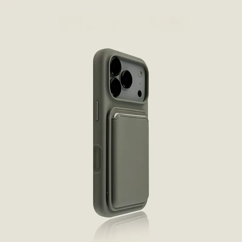 Coque magnétique en silicone liquide, détail des bords