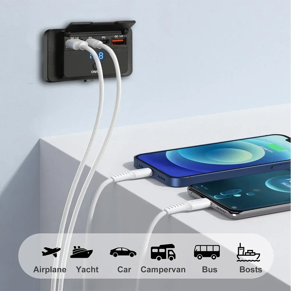 Chargeur de voiture en usage quotidien