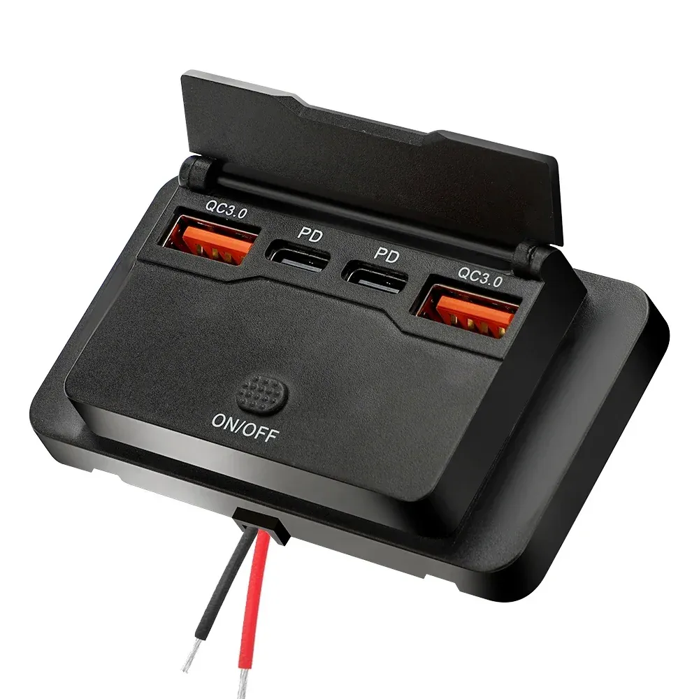 Ports de charge rapide du chargeur de voiture