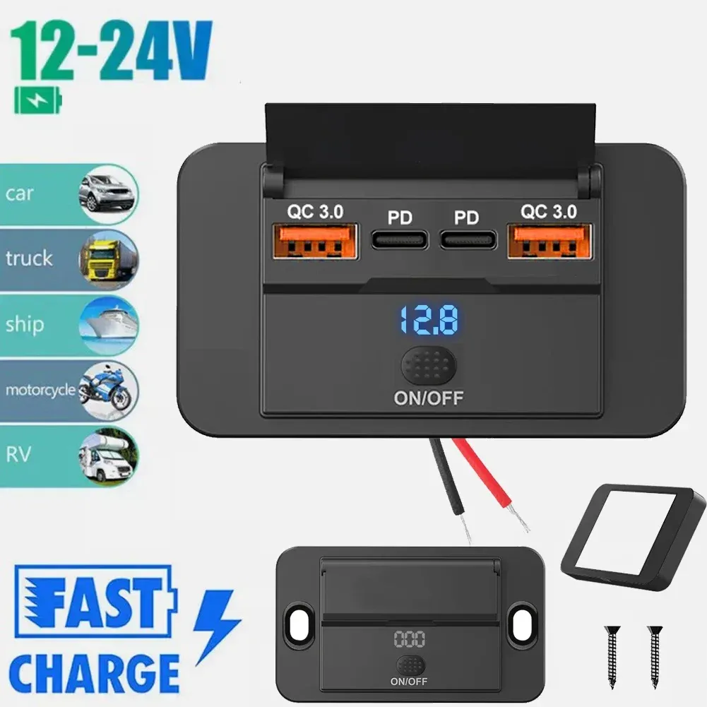 Vue d'ensemble du chargeur de voiture multiport