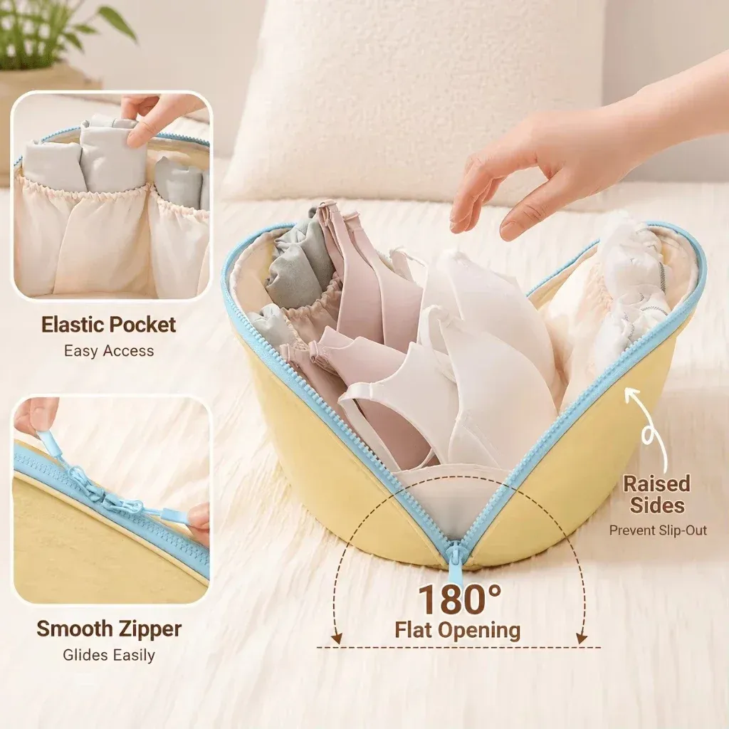 Compartiments séparés pour sous-vêtements et accessoires