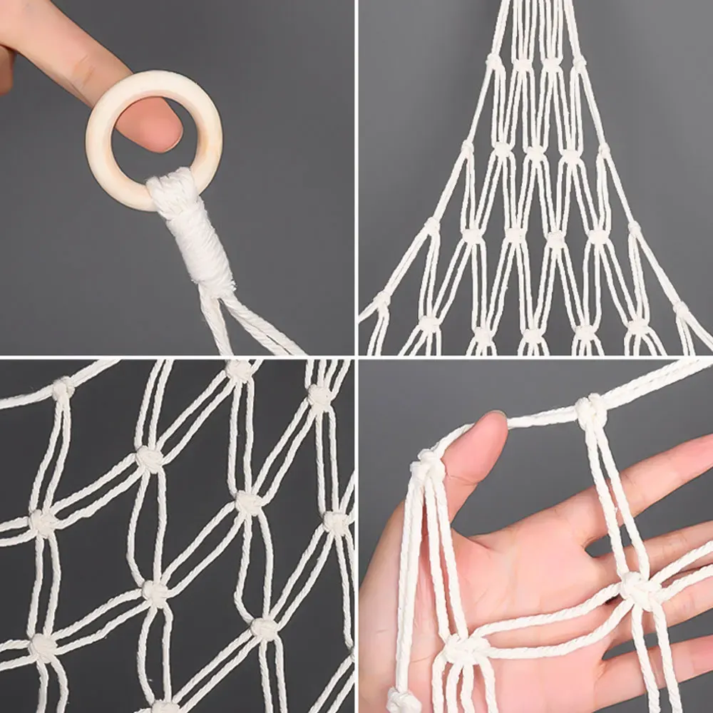 Détail du filet de rangement pour jouets en peluche