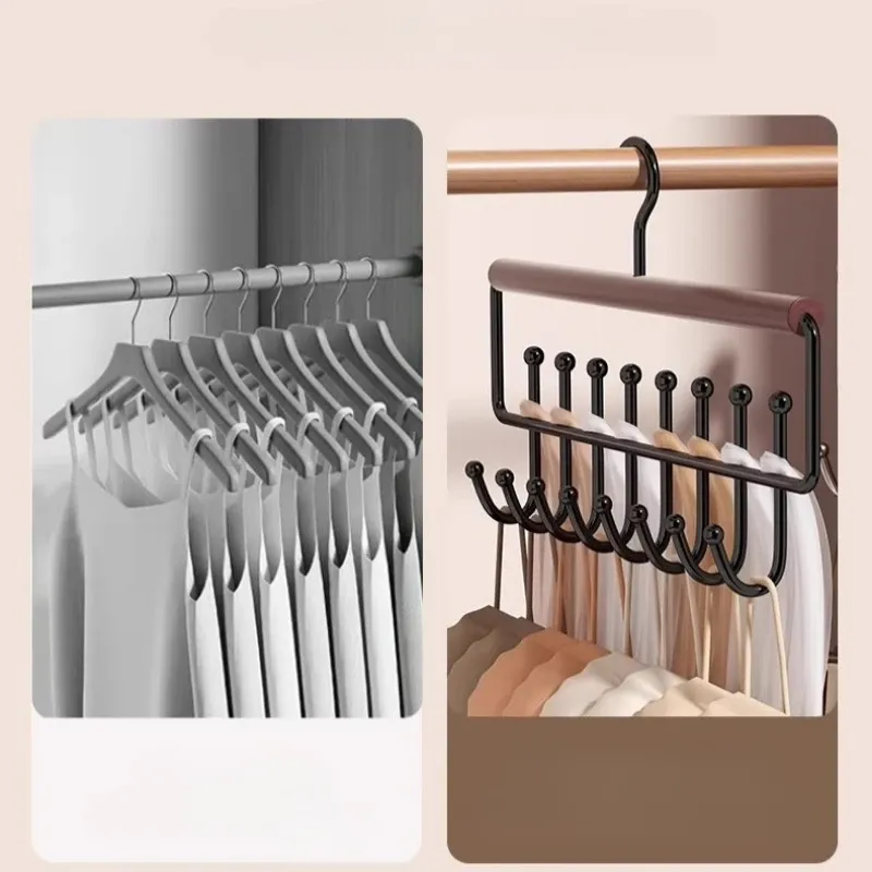 Organisateur de rangement en bois à crochets multiples pour sous-vêtements, soutiens-gorge et gilets – Cintres durables et peu encombrants 2