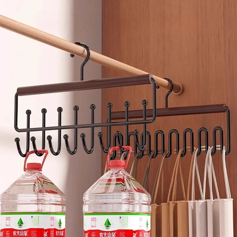 Organisateur de rangement en bois à crochets multiples pour sous-vêtements, soutiens-gorge et gilets – Cintres durables et peu encombrants 3