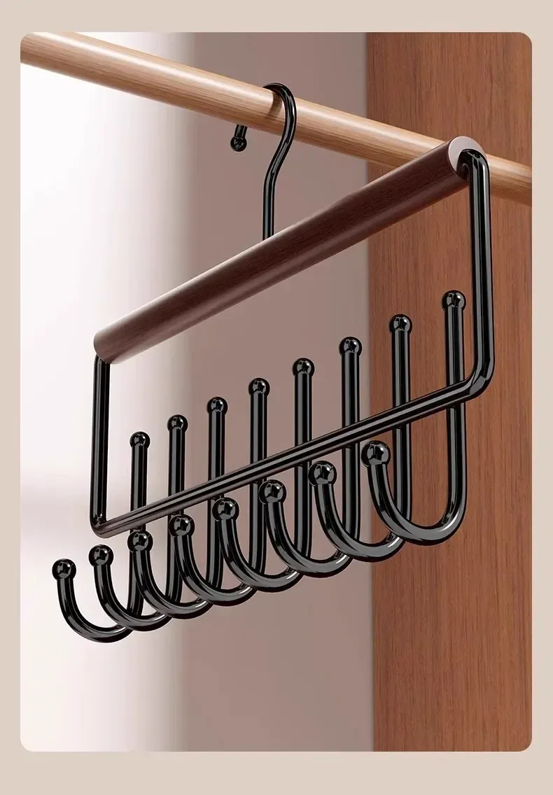 Organisateur de rangement en bois, vue de détail