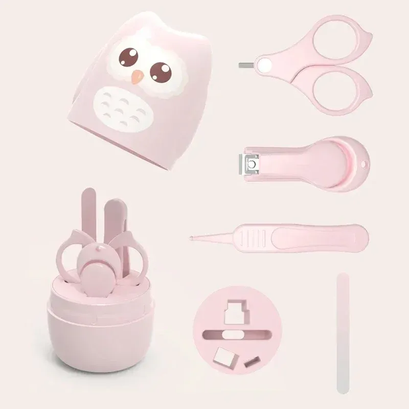 Kit de manucure pour bébé et enfant : coupe-ongles sécurisé et portable, ciseaux et pince à épiler avec étui 5