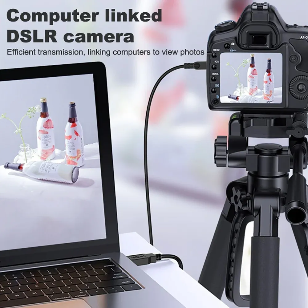 Câble USB 2.0 de 0,8 m, USB-A mâle vers Mini-USB B 5 broches (5P), connecteur T-Port, pour lecteurs MP3, MP4, appareils photo, téléphones portables, disques durs et ordinateurs 3