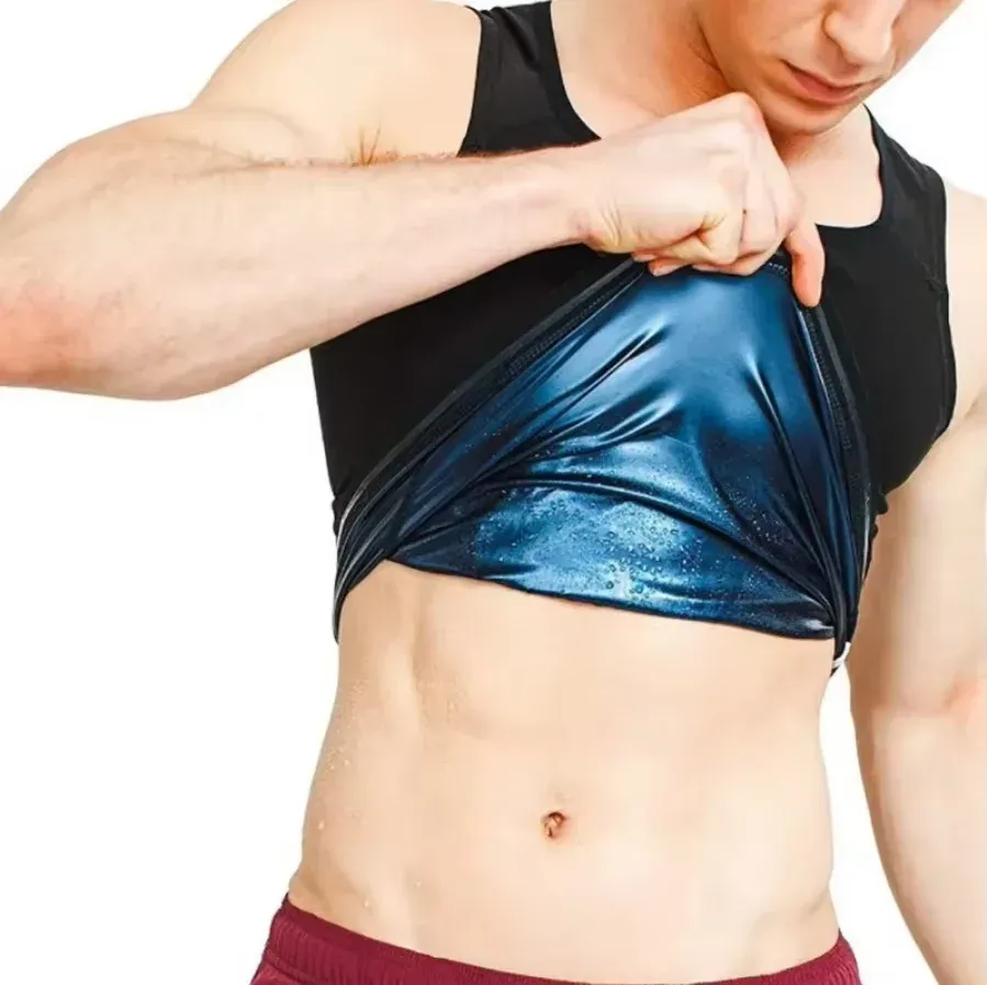 Gilet amincissant pour homme, gaine corset modelante, sous-vêtement de compression ventre 7