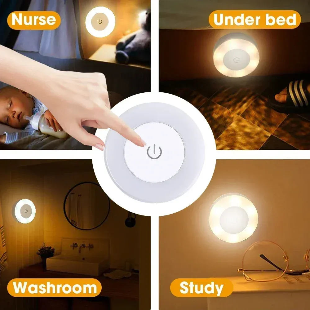 Veilleuse LED rechargeable USB portable pour salon et chambre 6
