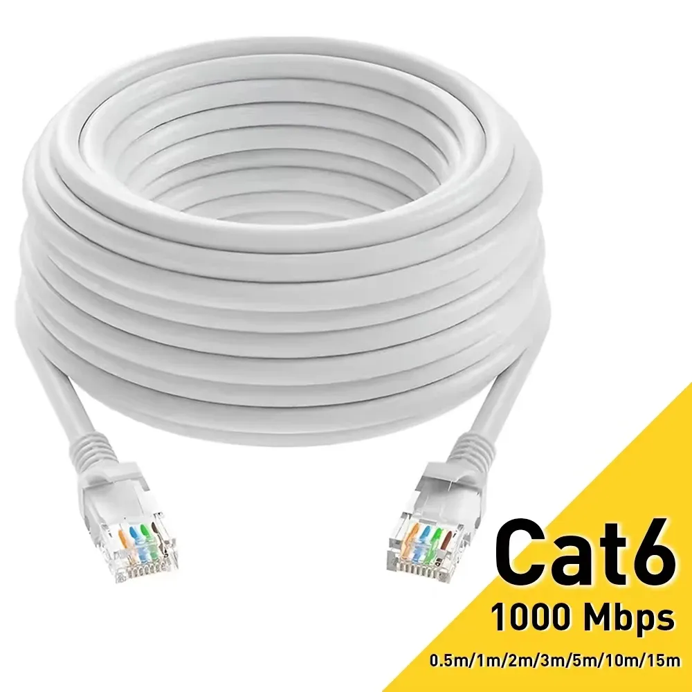 Câble Ethernet Cat6 RJ45 UTP 1000 Mbps, câble réseau LAN pour PC, PS5, PS4, PS3 et Xbox
