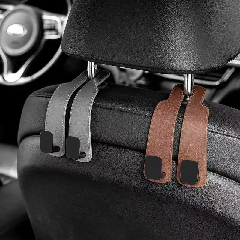 Crochets de fixation pour appuie-tête de voiture, supports pour sacs, organisateurs de dossier de siège, attaches rapides pour voiture 4