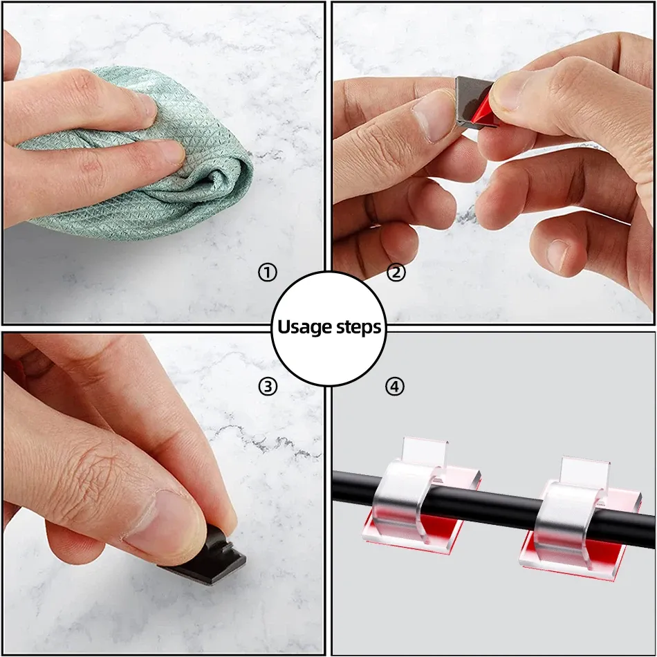 Fixation de clips sur une surface lisse