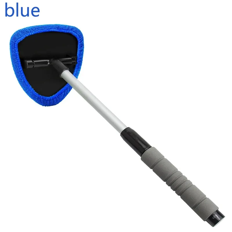 Ensemble de brosses de nettoyage de pare-brise de voiture en microfibre télescopique 9