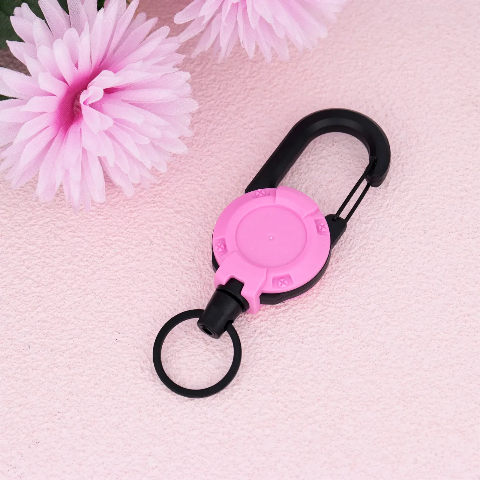 Porte-badge rétractable antivol en métal avec cordon, lot de 8 11