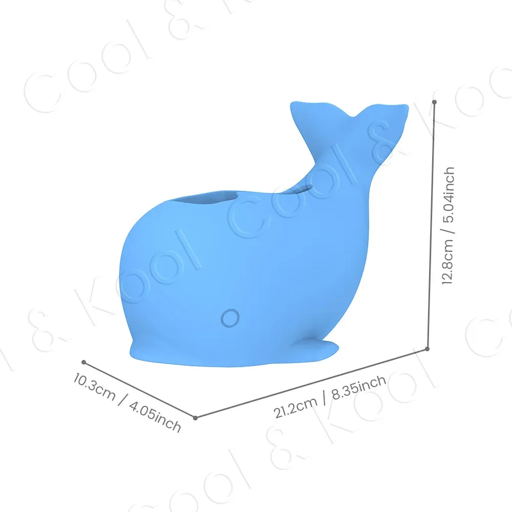Cache-trognon en forme de baleine en silicone