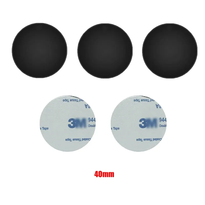 Plaque de disque en métal (lot de 5) pour support magnétique de téléphone de voiture, feuille de fer noire autocollante, accessoires auto 8