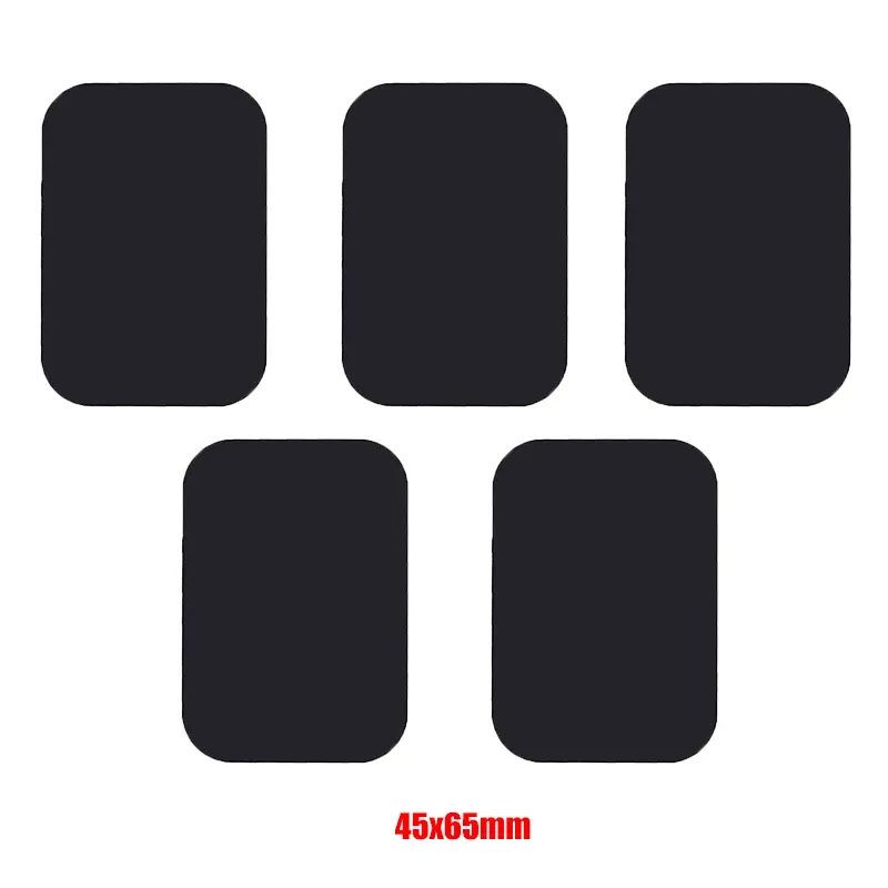 Plaque de disque en métal (lot de 5) pour support magnétique de téléphone de voiture, feuille de fer noire autocollante, accessoires auto 12